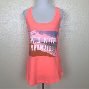 SOLD NWT “Swim with Mermaids” Graphic Coral Tank